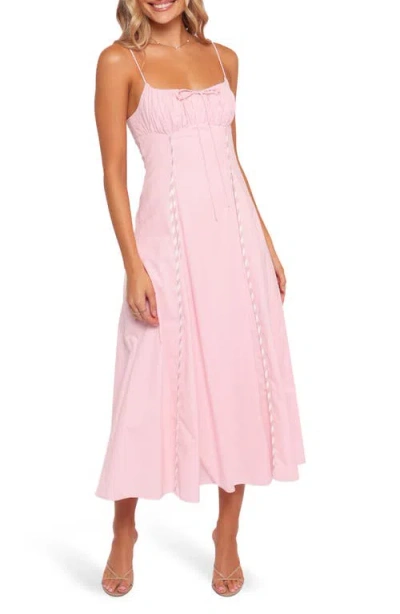 Petal And Pup Petal & Pup Talyn Sleeveless Midi Dress In Pink
