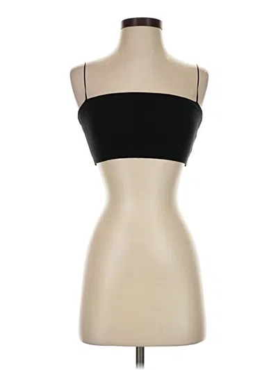 Pre-owned Petal And Pup Tank Top Black Strapless Neckline Tops