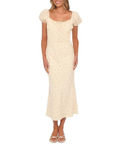 Petal And Pup Teigan Midi Dress In Neutral