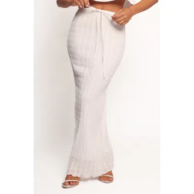 Petal And Pup Petal & Pup Texture Tie Waist Maxi Skirt In Black