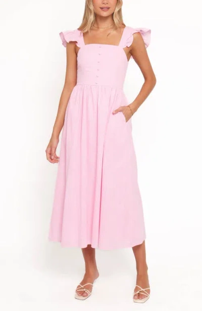 Petal And Pup Petal & Pup Tiarne Fit & Flare Midi Dress In Pink