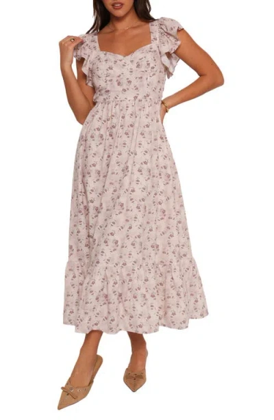 Petal And Pup Petal & Pup Myles Flutter Sleeve Maxi Sundress In Multi