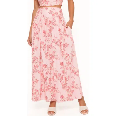 Petal And Pup Petal & Pup Tyler Floral Drop Waist Maxi Skirt In Multi