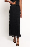 Petal And Pup Petal & Pup Valana Shirred Maxi Skirt In Black