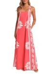 Petal And Pup Petal & Pup Valeria Print Maxi Dress In Pink