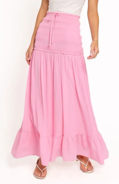 Petal And Pup Petal & Pup Valerie Drop Waist Maxi Skirt In Pink
