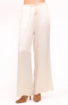 Petal And Pup Petal & Pup Valia Satin Wide Leg Pants In White