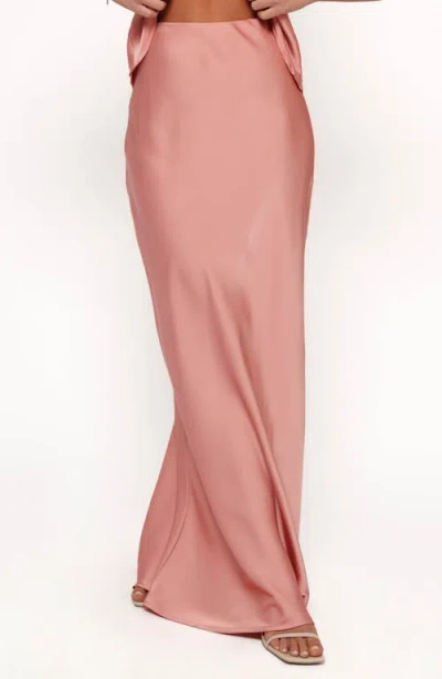 Petal And Pup Petal & Pup Velman Satin Maxi Skirt In Pink