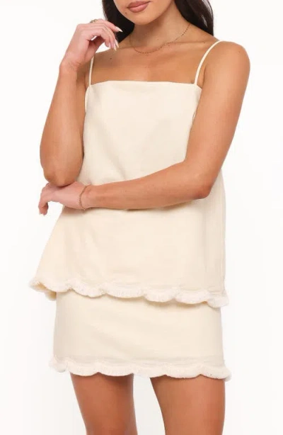 Petal And Pup Petal & Pup Venate Scalloped Skirt Set In Neutral