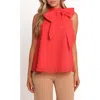 Petal And Pup Petal & Pup Venice Bow Sleeveless Top In Red