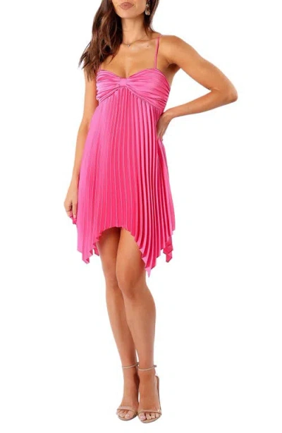 Petal And Pup Petal & Pup Vikki Pleat Minidress In Pink