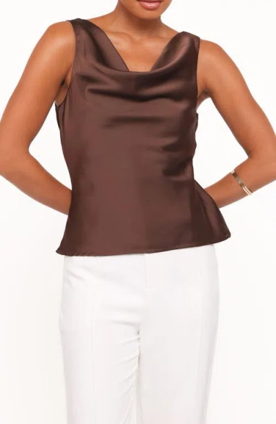 Petal And Pup Petal & Pup Vinita Cowl Neck Tank In Blue