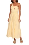 Petal And Pup Petal & Pup Vinnie One-shoulder Maxi Dress In Yellow