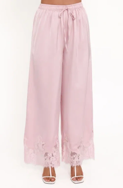 Petal And Pup Petal & Pup Viola Drawstring Waist Wide Leg Pants In Pink