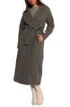 Petal And Pup Petal & Pup Violeta Belted Coat In Gray