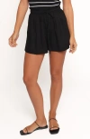 Petal And Pup Petal & Pup Wanda Paperbag Waist Shorts In Black