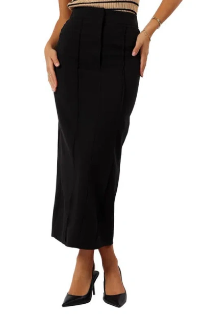 Petal And Pup Petal & Pup Wynona Pintuck Maxi Skirt In Black