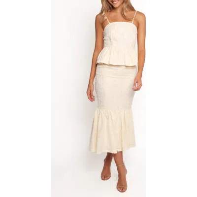 Petal And Pup Petal & Pup Xami Peplum Top & Skirt In Red