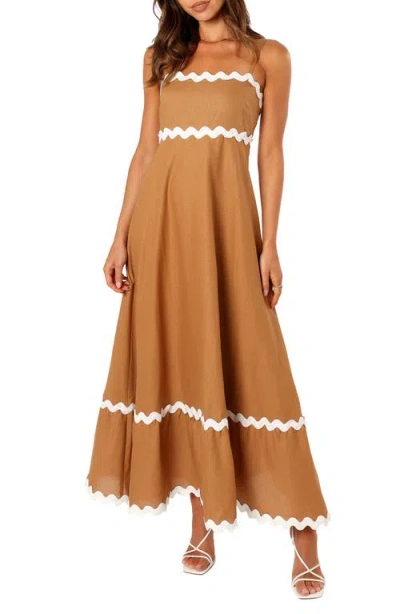 Petal And Pup Petal & Pup Yana Sleeveless Maxi Dress In Brown