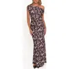 Petal And Pup Petal & Pup Zafira Floral One-shoulder Maxi Dress In Brown