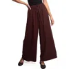 Petal And Pup Petal & Pup Zane Drawstring Wide Leg Pants In Brown