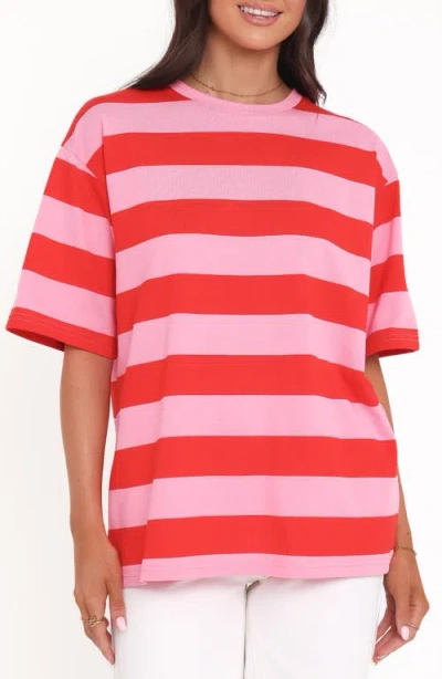 Petal And Pup Petal & Pup Zestora Stripe T-shirt In Pink
