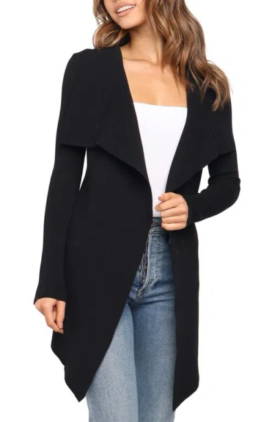 Petal And Pup Petal & Pup Zimmer Tie Waist Cardigan In Black