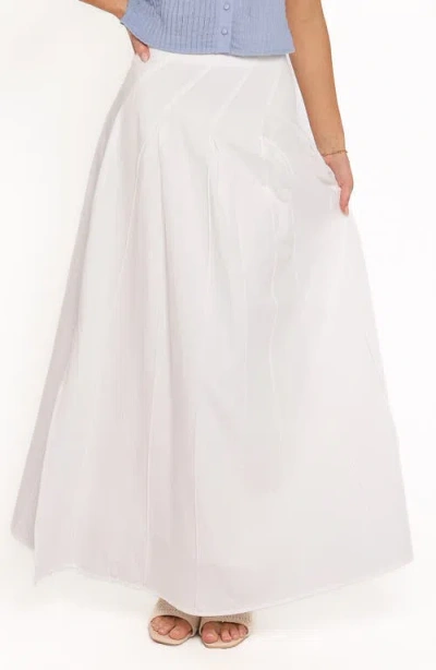 Petal And Pup Petal & Pup Zoey Cotton Maxi Skirt In White