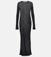 Petar Petrov Austin Ribbed-knit Maxi Dress In Black