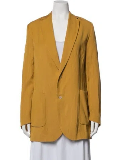 Pre-owned Petar Petrov Blazer In Yellow