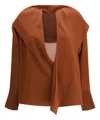 Petar Petrov Hooded Blouse In Brown