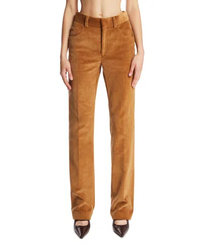 Petar Petrov Brown Ribbed Trousers In Brown Marrone   #3d322d