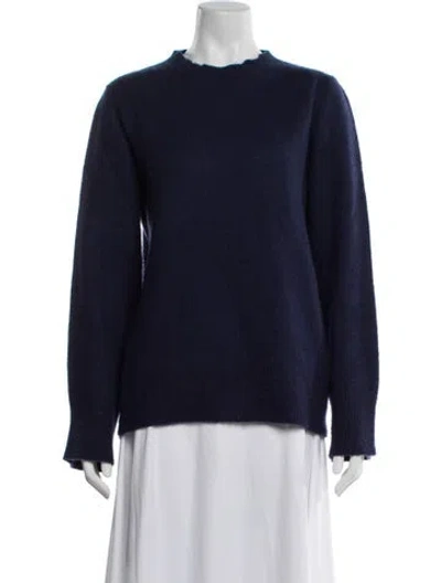 Pre-owned Petar Petrov Cashmere Crew Neck Sweater In Blue