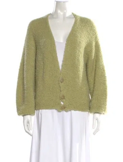 Pre-owned Petar Petrov Cashmere V-neck Sweater In Green