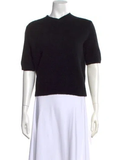 Pre-owned Petar Petrov Cashmere V-neck Sweater W/ Tags In Black
