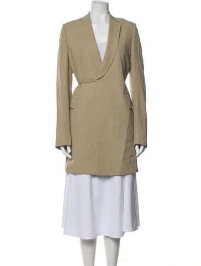 Pre-owned Petar Petrov Coat In Neutrals