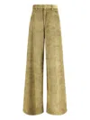 Petar Petrov Gold Cotton Casual Pants In Green