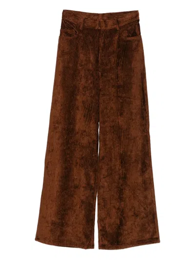 Petar Petrov Corduroy Wide-leg Trousers In Brown