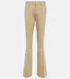 Petar Petrov Cotton And Wool-blend Straight Pants In Butter
