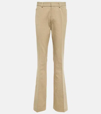 Petar Petrov Cotton And Wool-blend Straight Pants In Butter