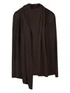 Petar Petrov Cowl Neck Blouse In Brown