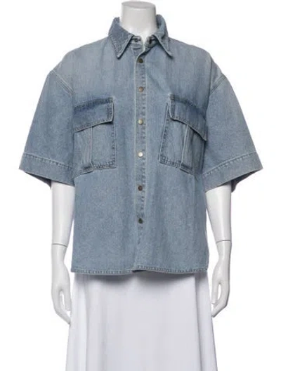 Pre-owned Petar Petrov Denim Jacket In Blue
