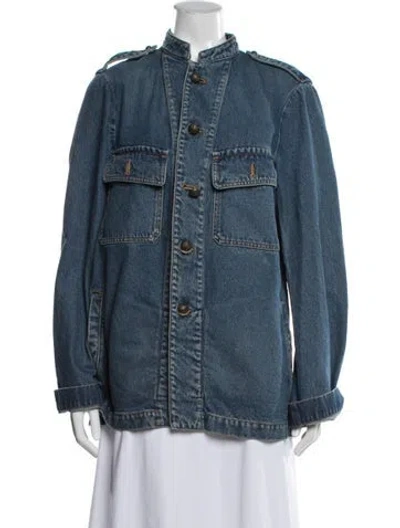 Pre-owned Petar Petrov Denim Jacket In Blue