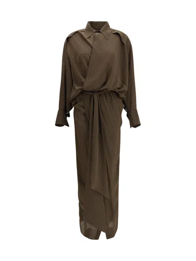 Petar Petrov Serenade Dress In Brown