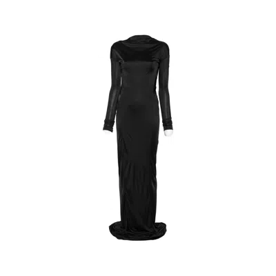 Petar Petrov Close Contact Open-back Long-sleeve Maxi Dress In Multi