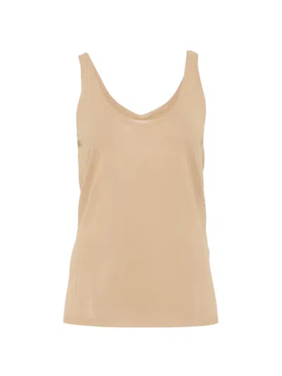 Petar Petrov Fine-knit Scoop-neck Tank Top In Neutral