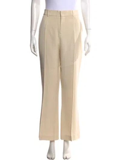 Pre-owned Petar Petrov Flared Pants In Neutral