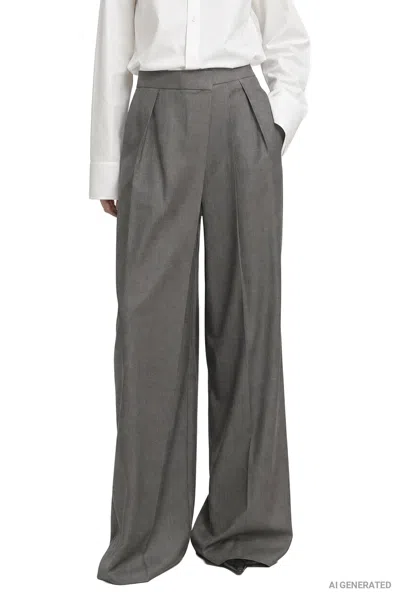 Petar Petrov Flash Cut Trousers In Gray