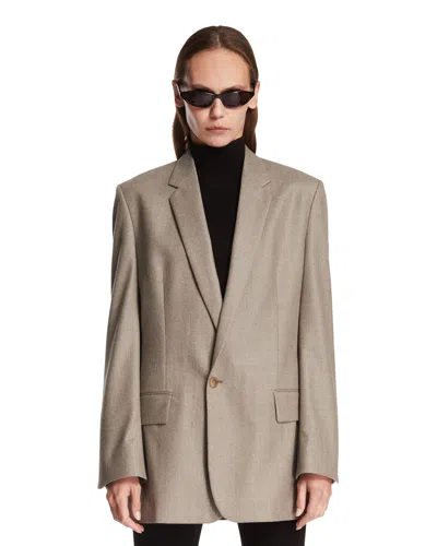 Petar Petrov Gray Day Mode Jacket In Neutral