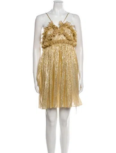 Pre-owned Petar Petrov Halterneck Mini Dress W/ Tags